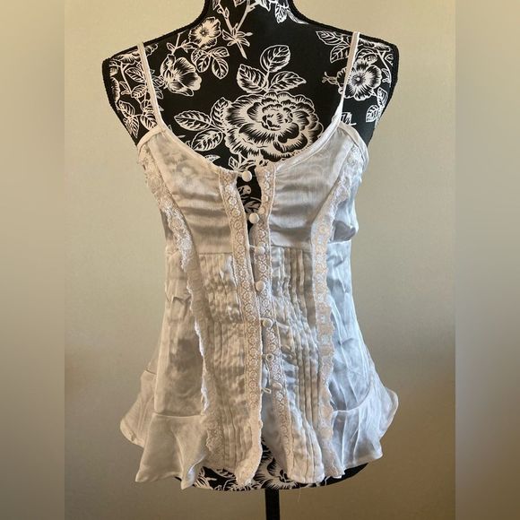 Paper tee Tanktop Lace Floral Formal Casual - Picture 5 of 7